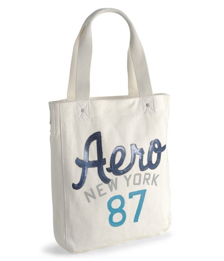 aeropostale womens aero sequin tote bag  