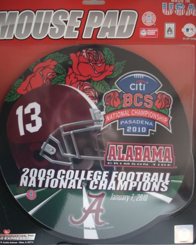 NEW ALABAMA TIDE BCS National CHAMPIONS 2009 Mouse Pad  