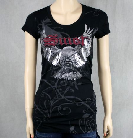 SMET Christian Audigier FOIL Wild Eagle t shirt NEW  