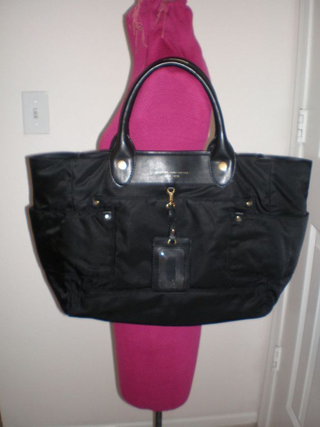 MARC BY MARC JACOBS Preppy Nylon Hayley Large Tote Black Handbag Pre 