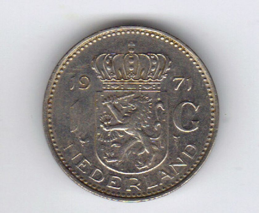 NEDERLAND 1 G COIN 1971  