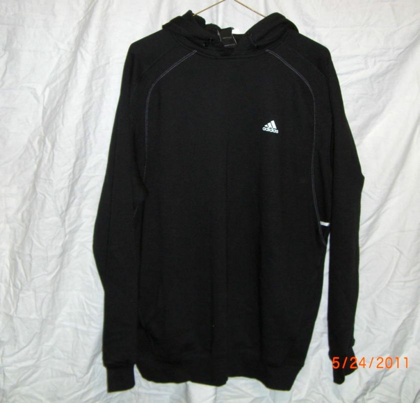 NWT Adidas Varsity Fleece Pullover Hoodie black/white M  