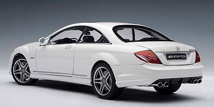 Mercedes CL63 AMG White W Leather Seats 118 Autoart  