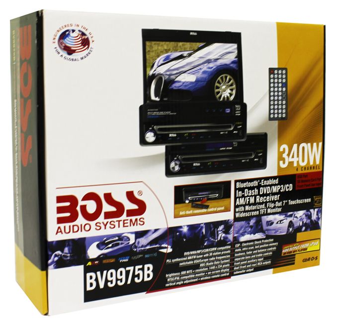 BOSS BV9975B Bluetooth 7 InDash Car DVD Player Monitor  