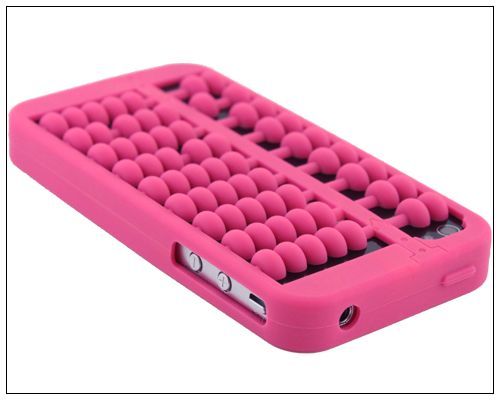 Chinese style Abacus Silicone Gel Soft Case Cover For iPhone 4S 4 4G 