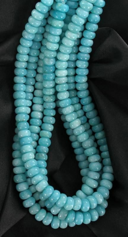 Very pretty Peruvian ite beads measuring 10x6.5mm. 16 strand.