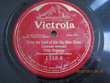 Victrola Fritz Kreisler Aloha Oe Liliuokalani 1115 A B  