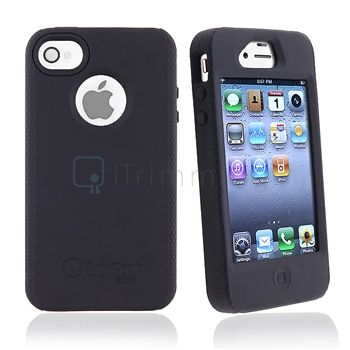 Black OtterBox Impact Silicone Case Cover Skin+S Stylus Pen For iPhone 