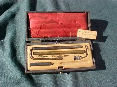   Antique J.F. Pernot Corvallis Oregon Chemistry Kit Equipment (12A1