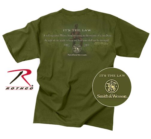 NEW 2ND AMENDMENT SMITH & WESSON T SHIRT  