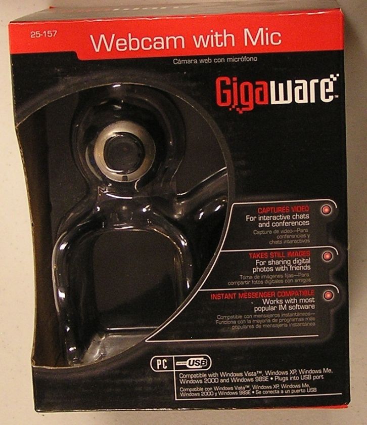 Gigaware™ Webcam with Mic 25 157 040293643331  