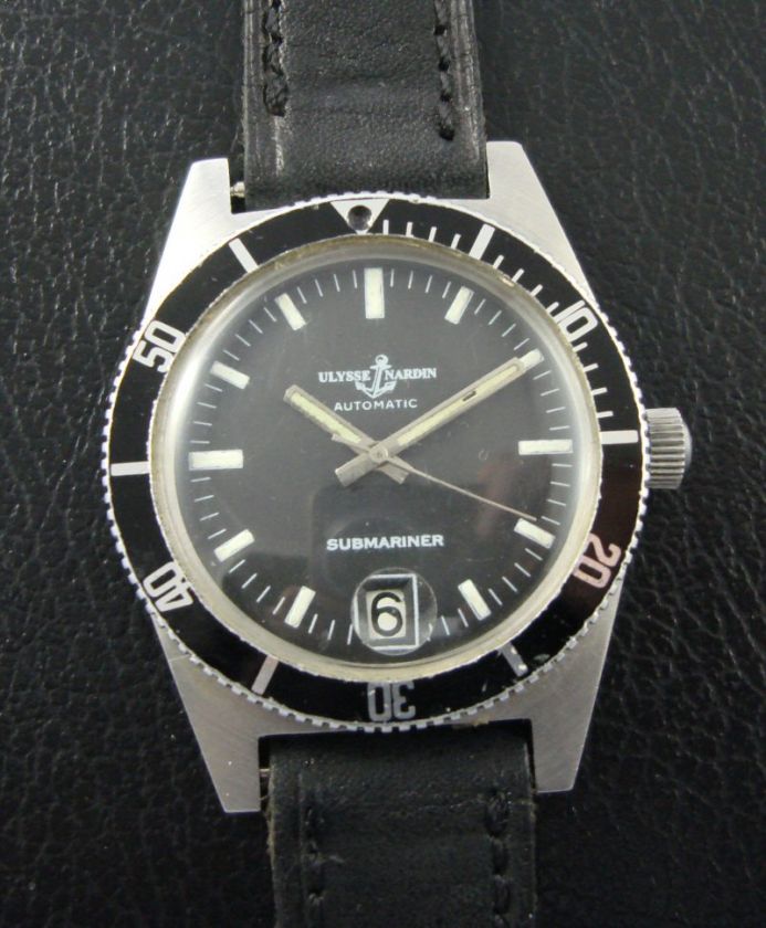 VINTAGE ULYSSE NARDIN SUBMARINER AUTOMATIC W/CALENDAR. NO RES  