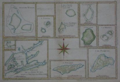 Original 1788 CAPTAIN COOK 2nd Voyage Map NEW ZEALAND  
