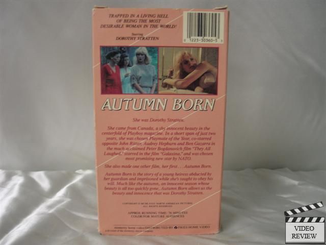 Autumn Born VHS Dorothy Stratten  