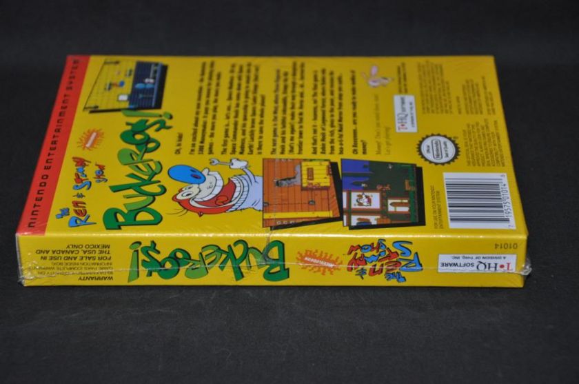 Ren & Stimpy Buckaroo$ Nintendo NES Factory Sealed Brand NEW H Seam 