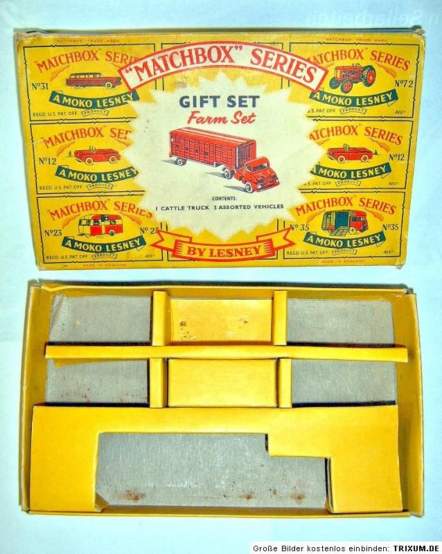 Matchbox G 4 Farm Set 1960 rare yellow 31 Station Wagon  