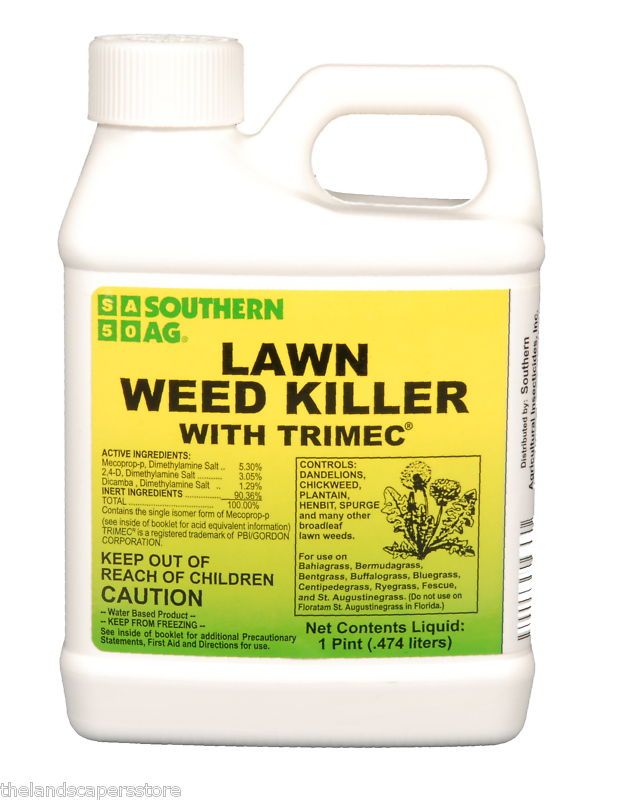 Lawn Weed Killer Trimec 2,4 D Dicamba Bahia 16oz Pint  