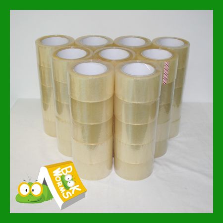 90 Rolls 2.5 X 110 YD Clear Packing Box Shipping Tape  