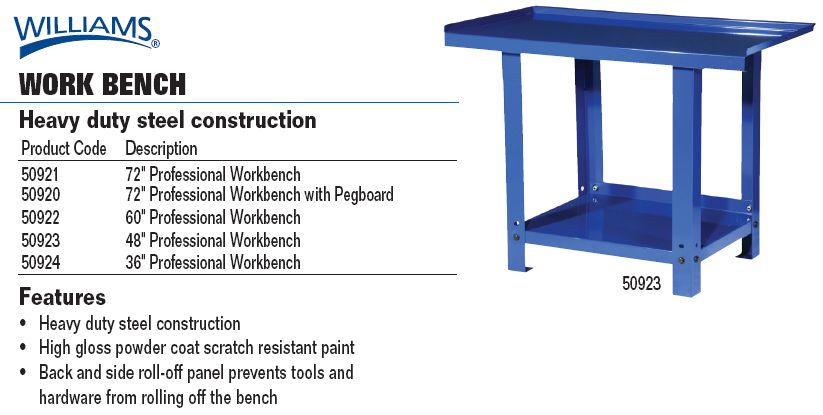 JH WILLIAMS PROFESSIONAL WORKBENCH 48 0662459321558  