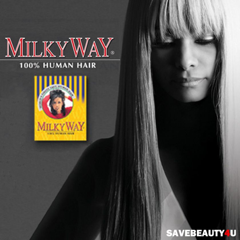 10, 12, 14 SHAKE N GO Milky Way 100% Human Hair Yaky Weaving  