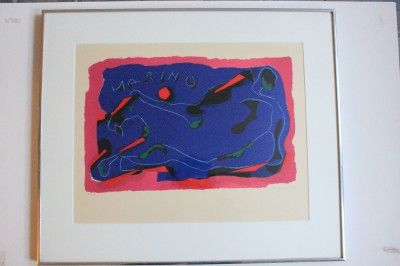 Marino MARINI Hand SIGNED/N Lithograph CAVALLO Museum of Modern Art 