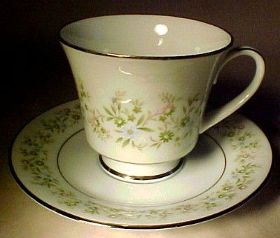 NORITAKE china SAVANNAH # 2031 Cup and Saucer Set  