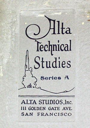 RARE 1920s XAN STARK ALTA STUDIOS SAN FRANCISCO TECHNICAL STUDIES 