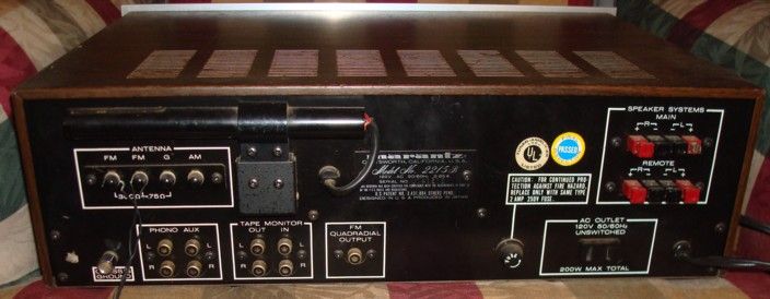 VINTAGE MARANTZ 2215B   ONE CHANNEL NEEDS REPAIR   SOLD AS IS   WELL 