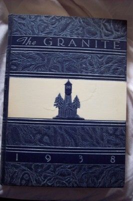 1938 UNIVERSITY OF NEW HAMPSHIRE YEARBOOK DURHAM NH  