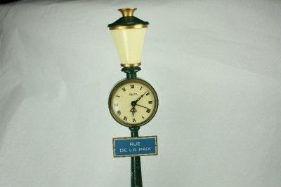 Vintage Jaeger RUE DE LA PAIX Alarm Clock  8 Day  