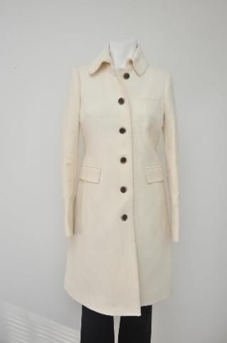 JCREW Petite Double Cloth Metro Coat 2P Sea salt $298  