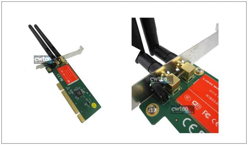 4Ghz 300M Lan 802.11n Wireless Wifi Network PCI Card  