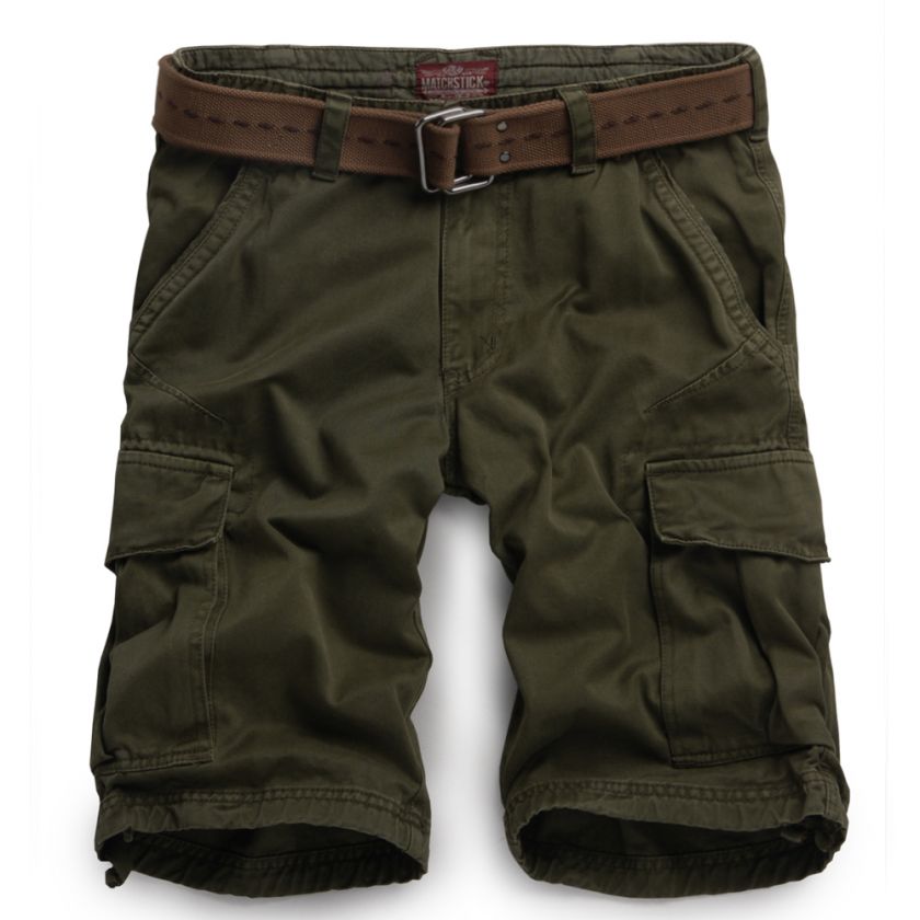 New Mens Cargo Shorts Green Khaki Red Sz 38 44 #S3551  