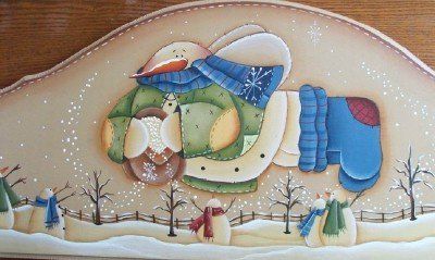 SNOWMAN /SNOWMEN DOOR TOPPER/Renee Mullins design  