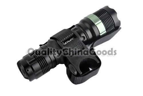 SAIK CREE Q5 LED Zoom Flashlight SA 9 bicycle Mount Set  