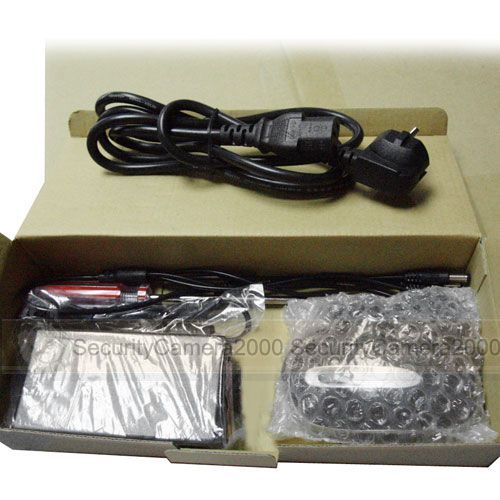 264 4CH Video Audio DVR Built in 7 LCD Screen Network 3G Phone