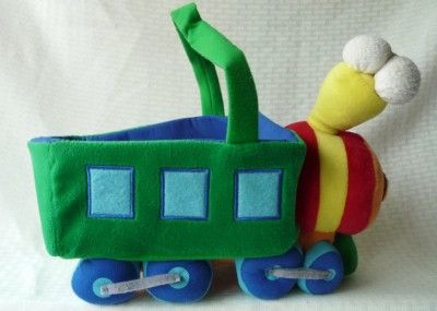 Easter Basket Plush Green Train Locomotion CHOO CHOO  