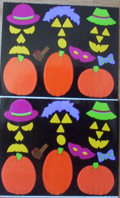 MRS GROSSMAN HALLOWEEN JACK O LANTERN SCRAPBOOK STICKER  