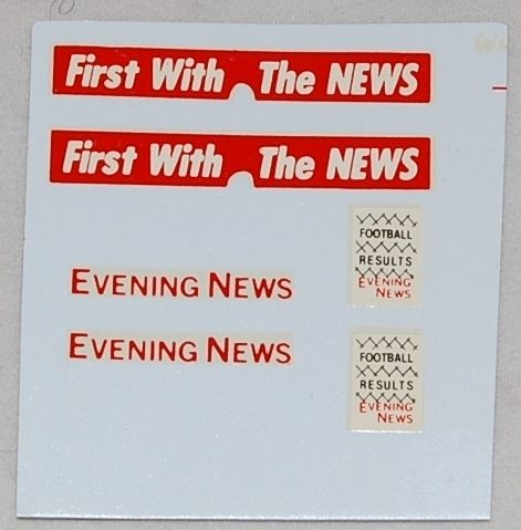 147 M/B 1/75 Transfer Evening News #42A Bedford Van  