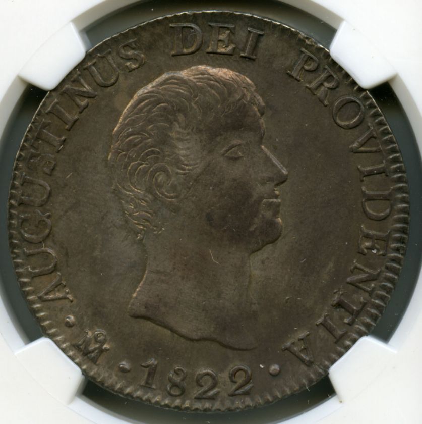 1822 Mo JM Iturbide 8 Reales NGC MS61 #4491  