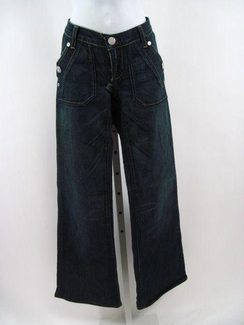 ROCK & REPUBLIC Blue Denim Flare Jeans Sz 26  