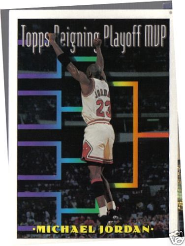 1993 4 TOPPS REIGNING PLAYOFF MVP   MICHAEL JORDAN #199  