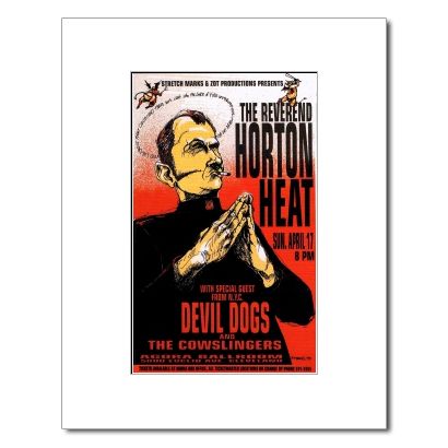 REVEREND HORTON HEAT   Winooski2002 Matted Mini Poster  