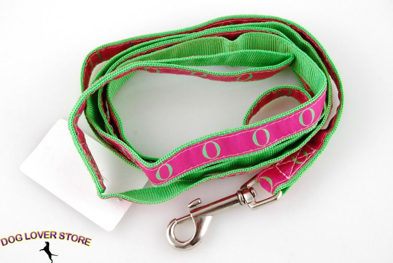 Oprah Winfrey O Dog Leash Rare Retired Pink/Green  