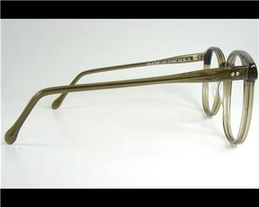 VTG OPTICOLORS HUGE P3 EYEGLASS FRAMES XL KHAKI 56 NOS  