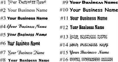 Window Business Sign Vinyl Decal Sticker Sign Lettering Vehicle Car 