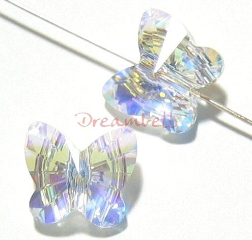 Swarovski Crystal 5754 Butterfly Bead 6mm clear AB  