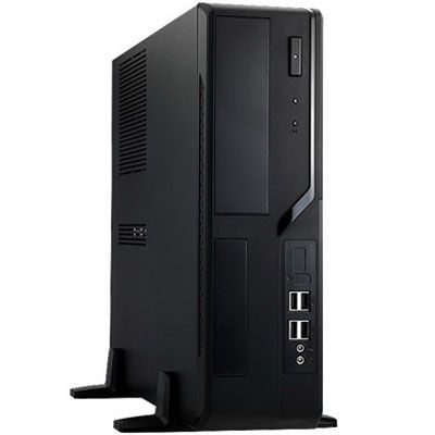 In Win IW BL647.300TBL Black MicroATX Slim Computer Case with 300w 