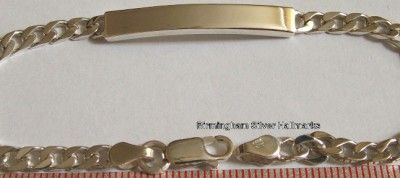   Ladies Identity Bracelet ID Bracelet 7 Inches Long Hallmarked  