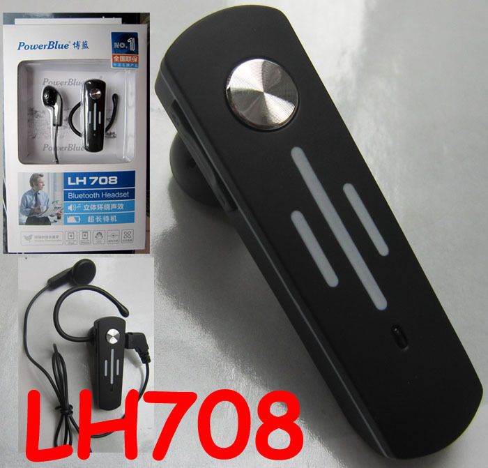 PowerBlue LH708 A2DP Music Bluetooth Stereo Headset New  